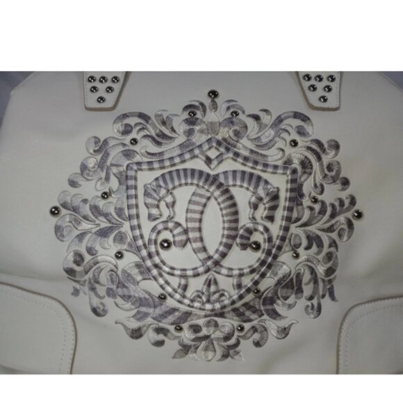 NWT Vintage ORIGINAL SHARIF Designer White Handbag Man-Made/Leather/Suede - Picture 9 of 11